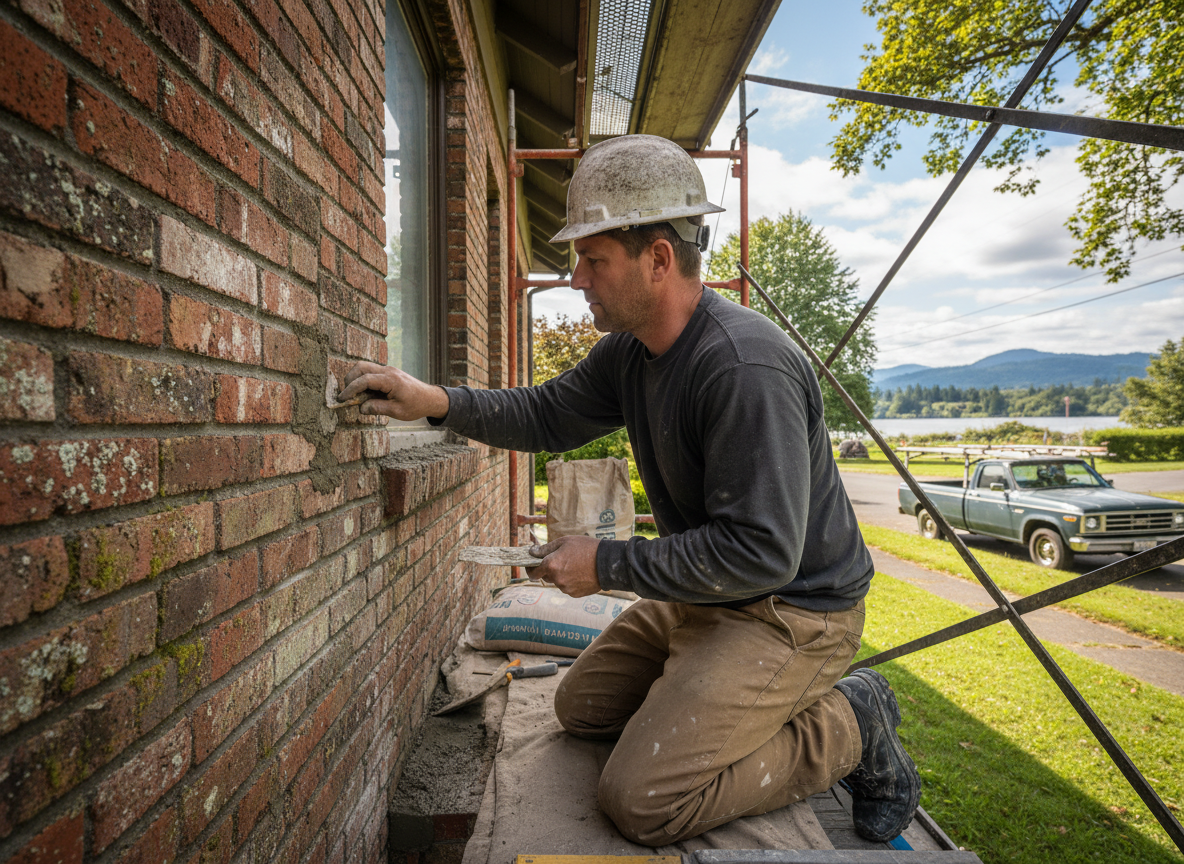 Fixing Mortar Joints on Older Homes in Clackamas County
