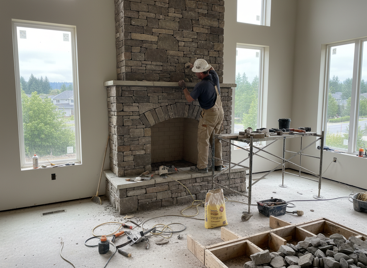 masonry fireplace contractors near me in Milwaukie